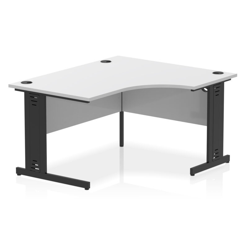 Impulse 1400mm Right Crescent Desk Cable Managed Leg - Image 17