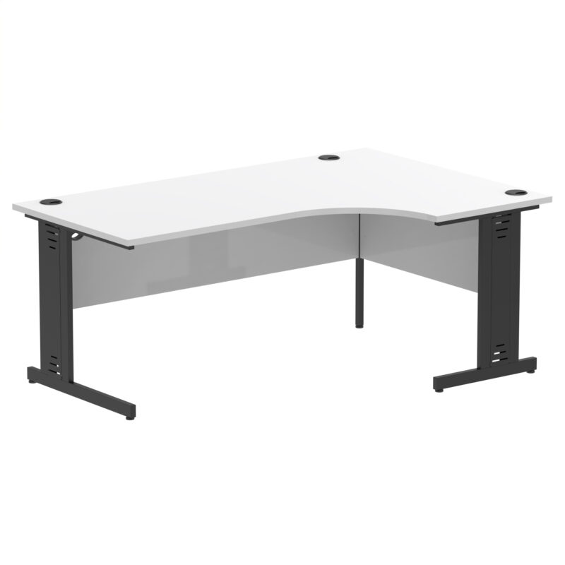 Impulse 1800mm Right Crescent Desk Cable Managed Leg - Image 16