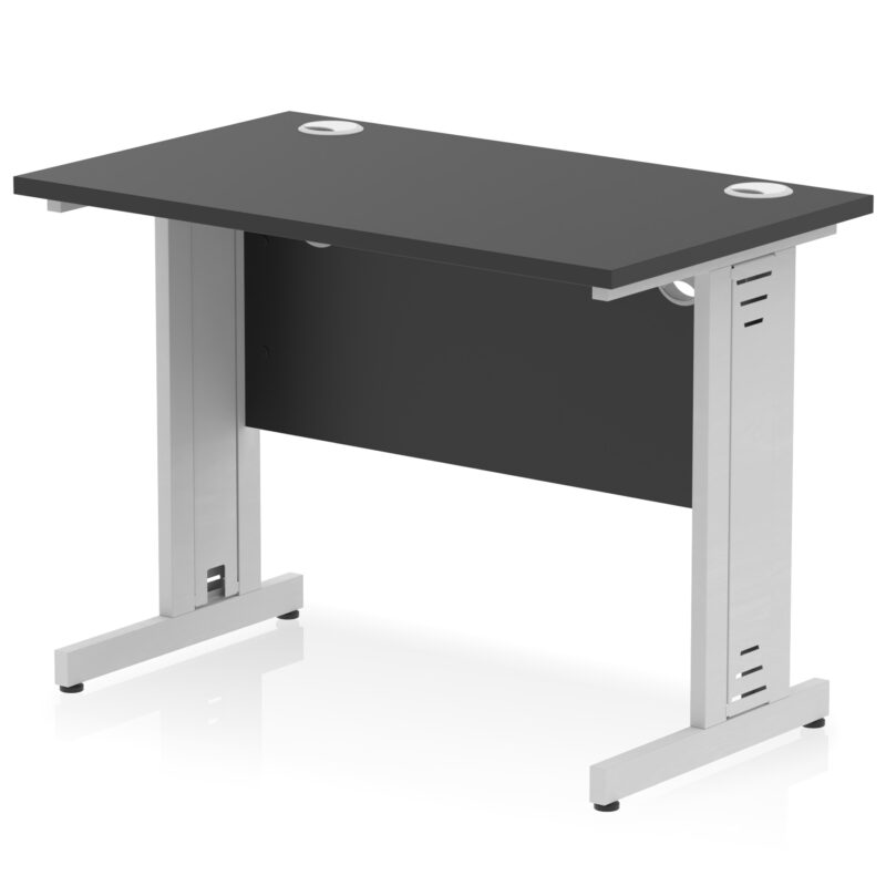 Impulse 1000mm Slimline Desk Cable Managed Leg - Image 13
