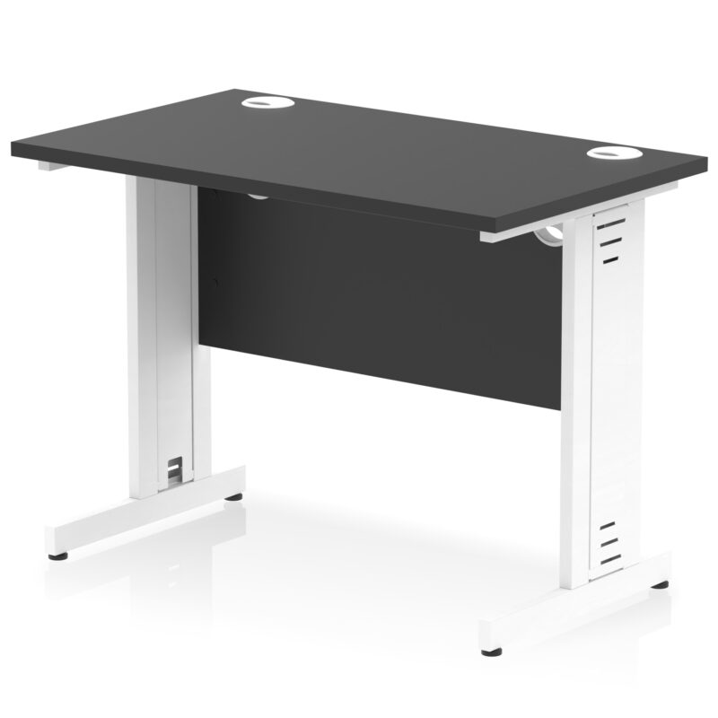 Impulse 1000mm Slimline Desk Cable Managed Leg - Image 14