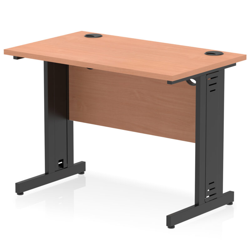 Impulse 1000mm Slimline Desk Cable Managed Leg - Image 15