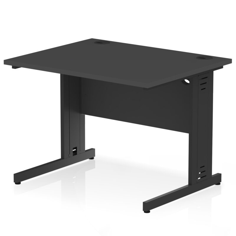 Impulse 1000mm Straight Desk Cable Managed Leg - Image 100