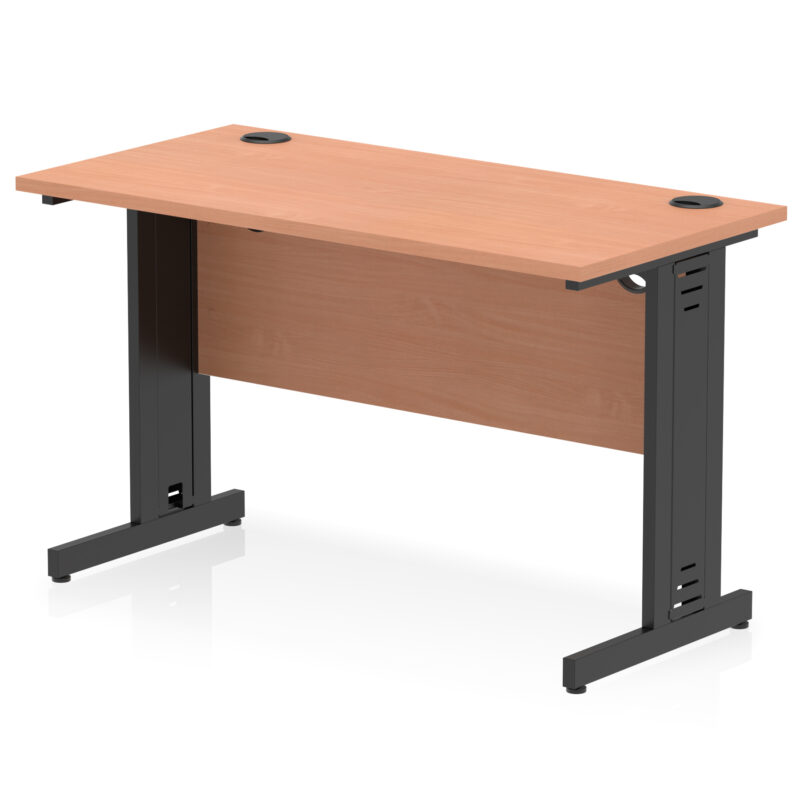 Impulse 1200mm Slimline Desk Cable Managed Leg - Image 16