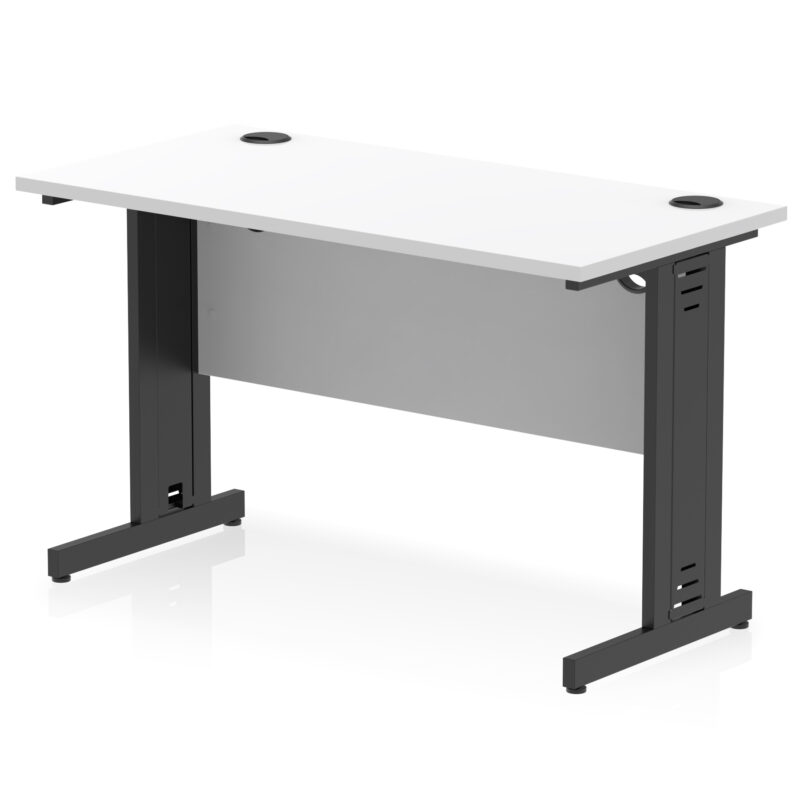 Impulse 1200mm Slimline Desk Cable Managed Leg - Image 21