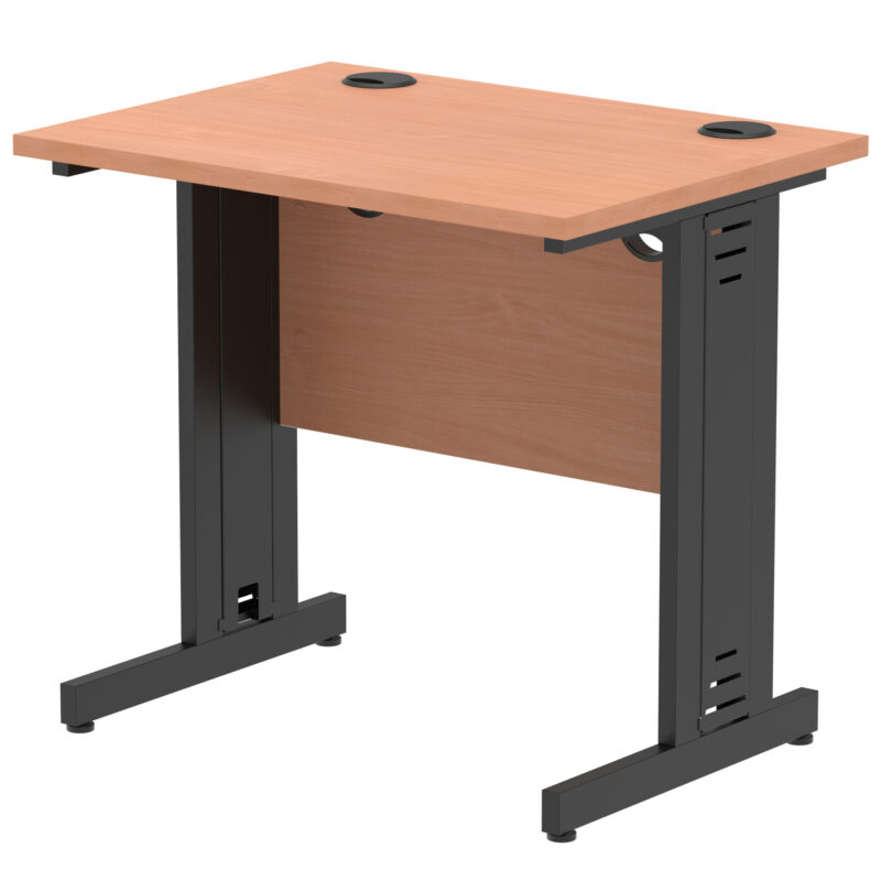 Impulse 800mm Slimline Desk Cable Managed Leg - Image 15