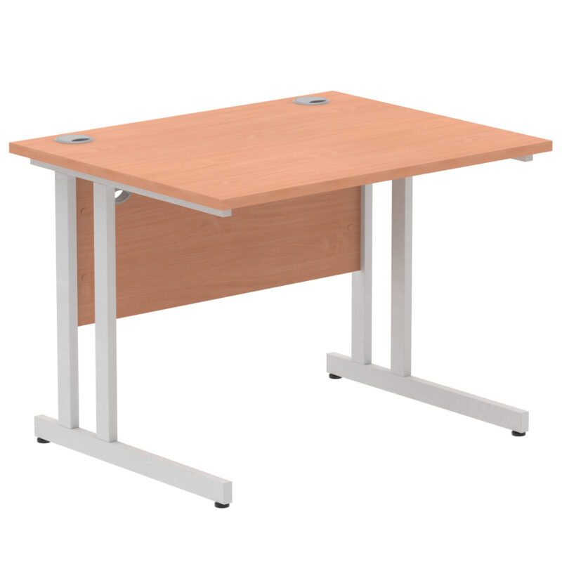 Impulse 1000mm Straight Desk Cantilever Leg - Image 3