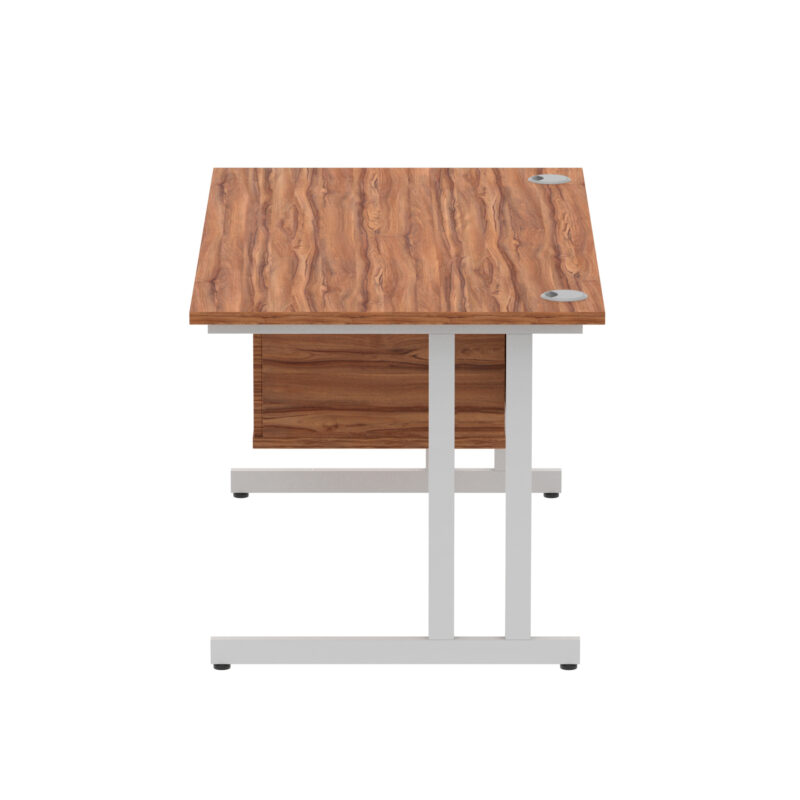 Impulse 1400mm Cantilever Straight Desk With Single Fixed Pedestal - Image 106