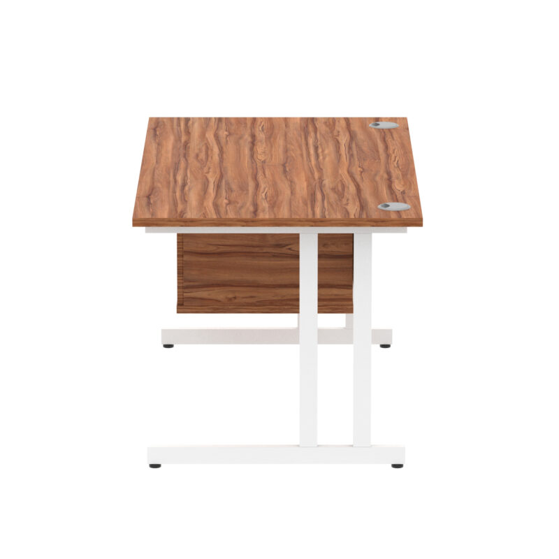 Impulse 1400mm Cantilever Straight Desk With Single Fixed Pedestal - Image 47