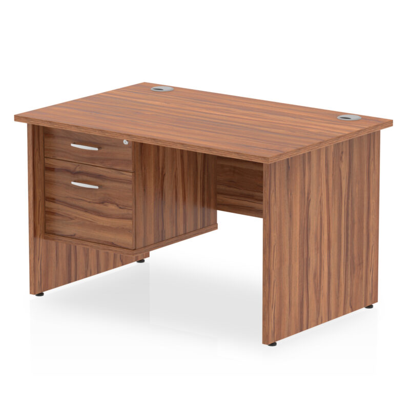 Impulse 1200mm Panel End Straight Desk With Single Fixed Pedestal - Image 21