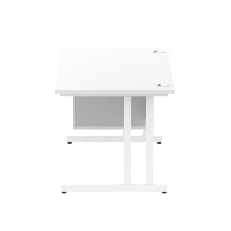 Impulse 1400mm Cantilever Straight Desk With Single Fixed Pedestal - Image 57
