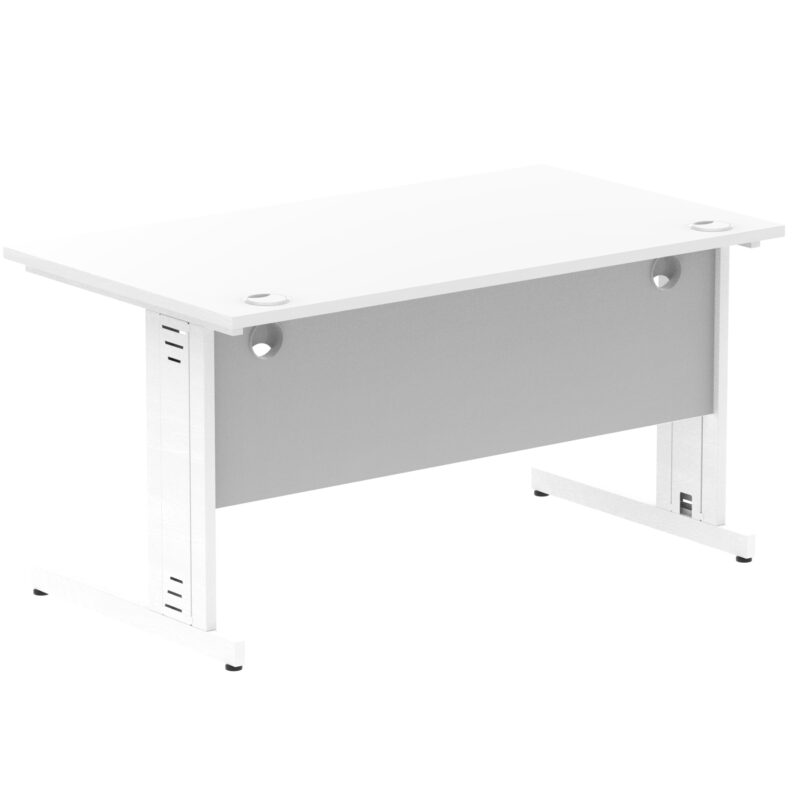 Impulse 1400mm Straight Desk Cable Managed Leg - Image 95