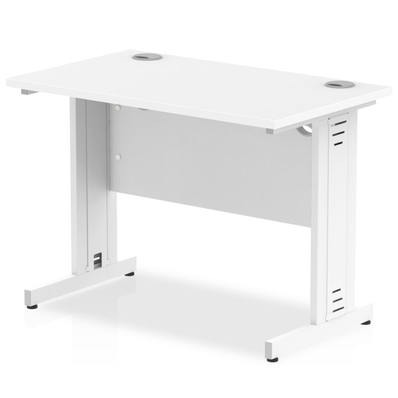 Impulse 1000mm Slimline Desk Cable Managed Leg - Image 11