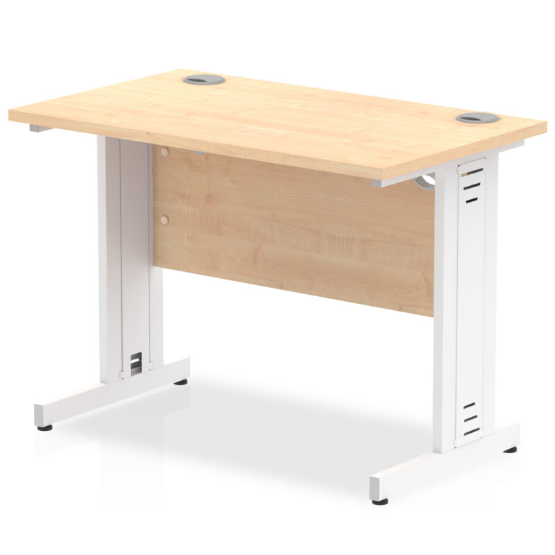 Impulse 1000mm Slimline Desk Cable Managed Leg - Image 6