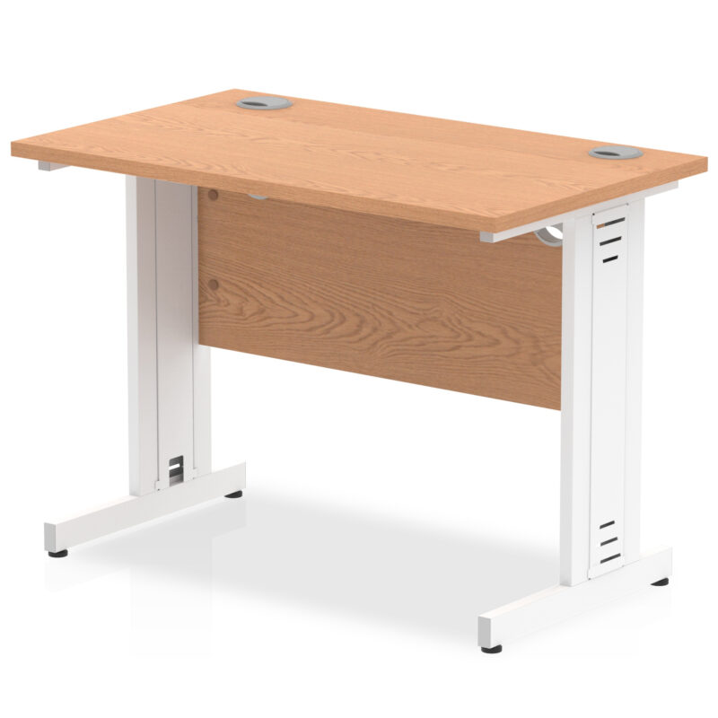 Impulse 1000mm Slimline Desk Cable Managed Leg - Image 8
